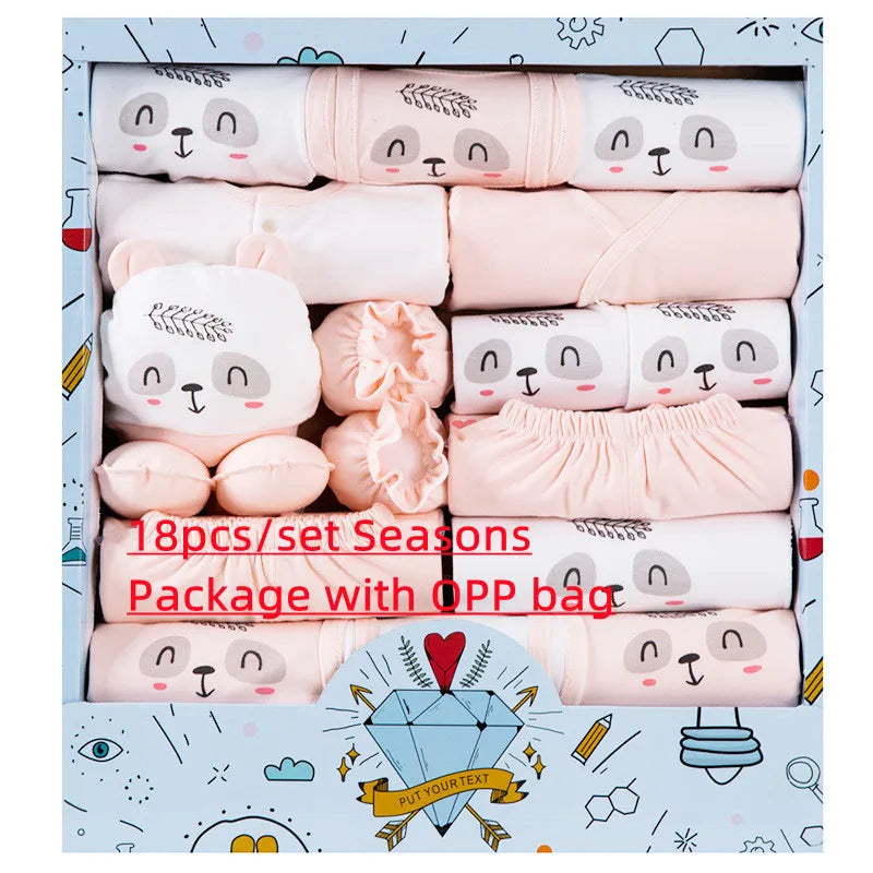 Baby Clothes Set For Newborn Bibs Cap Socks Blanket Cotton