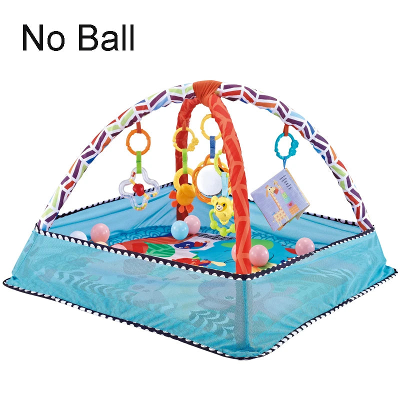 Baby Fitness Frame Crawling Blanket Multifunctional Fence Crawling Mat With Cloth Book Infant Rug Enlightenment Toys Game Mat