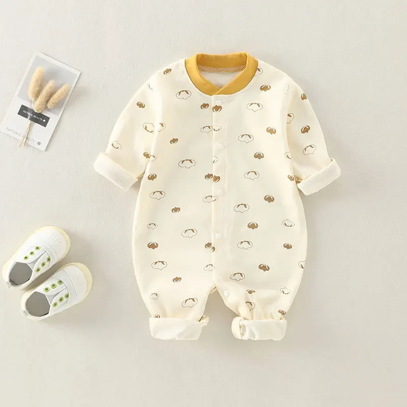 Baby Cotton Print Infant Comfort One Piece Jumpsuit