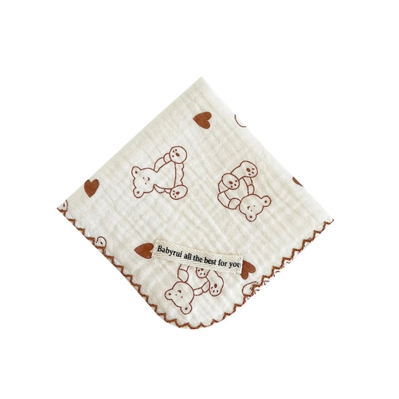 Cotton  Towel Newborn Baby Items Muslin Baby Bibs Handkerchief Soft Saliva Towel  Feeding Burp Cloths Facecloth
