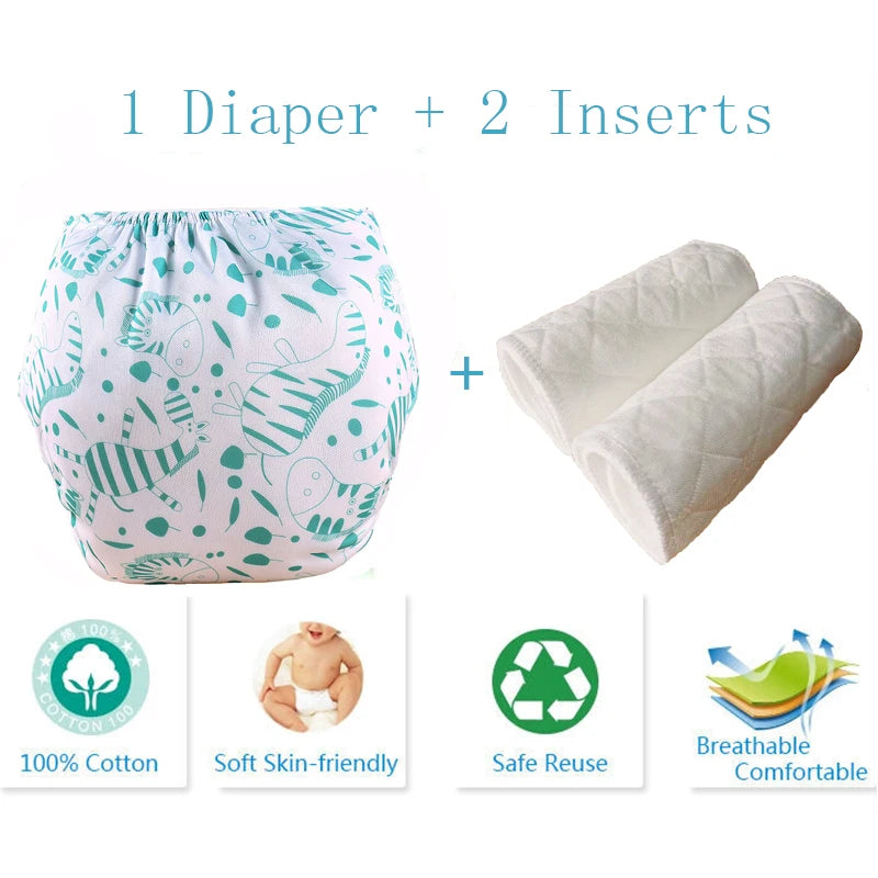 Baby Diaper Reusable Cloth Diaper Cove Adjustalbe Baby Nappies Waterproof Newborn Cloth Diapers Pocket