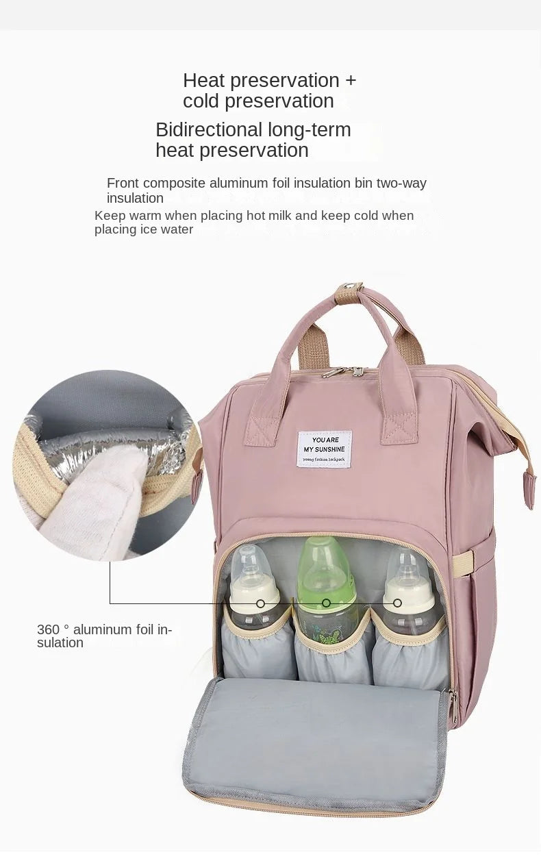 New Waterproof Maternity Bags Baby Mummy Diaper Bags Printed Nappy Bag Mom Backpack For Stroller Nursing Baby Care #Y
