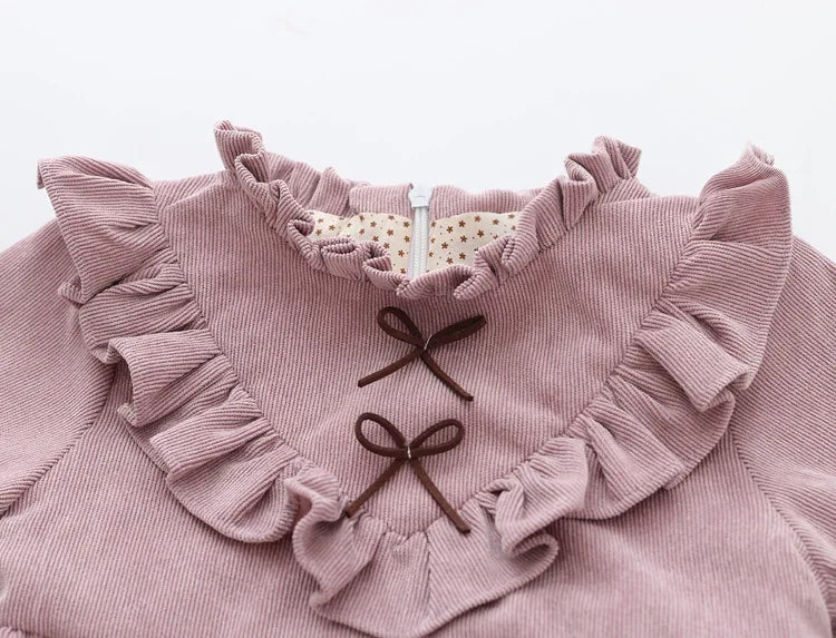 Korean Autumn Long Sleeve Baby Dress Cotton New Infant Dress Kids Party Dresses for Baby Girls Dresses Newborn Clothes 0-3 Years