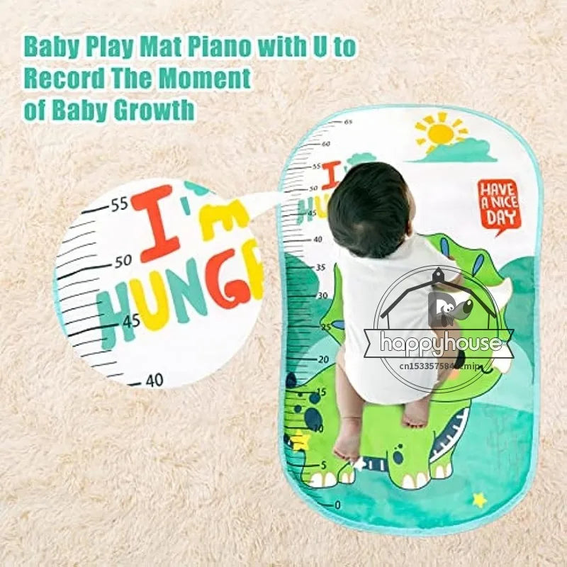 Baby Play Mat Baby Gym Play Piano Baby Activity Gym Mat with Music and Lights Piano Gym Baby Play Mat Gift for Babies Newborn