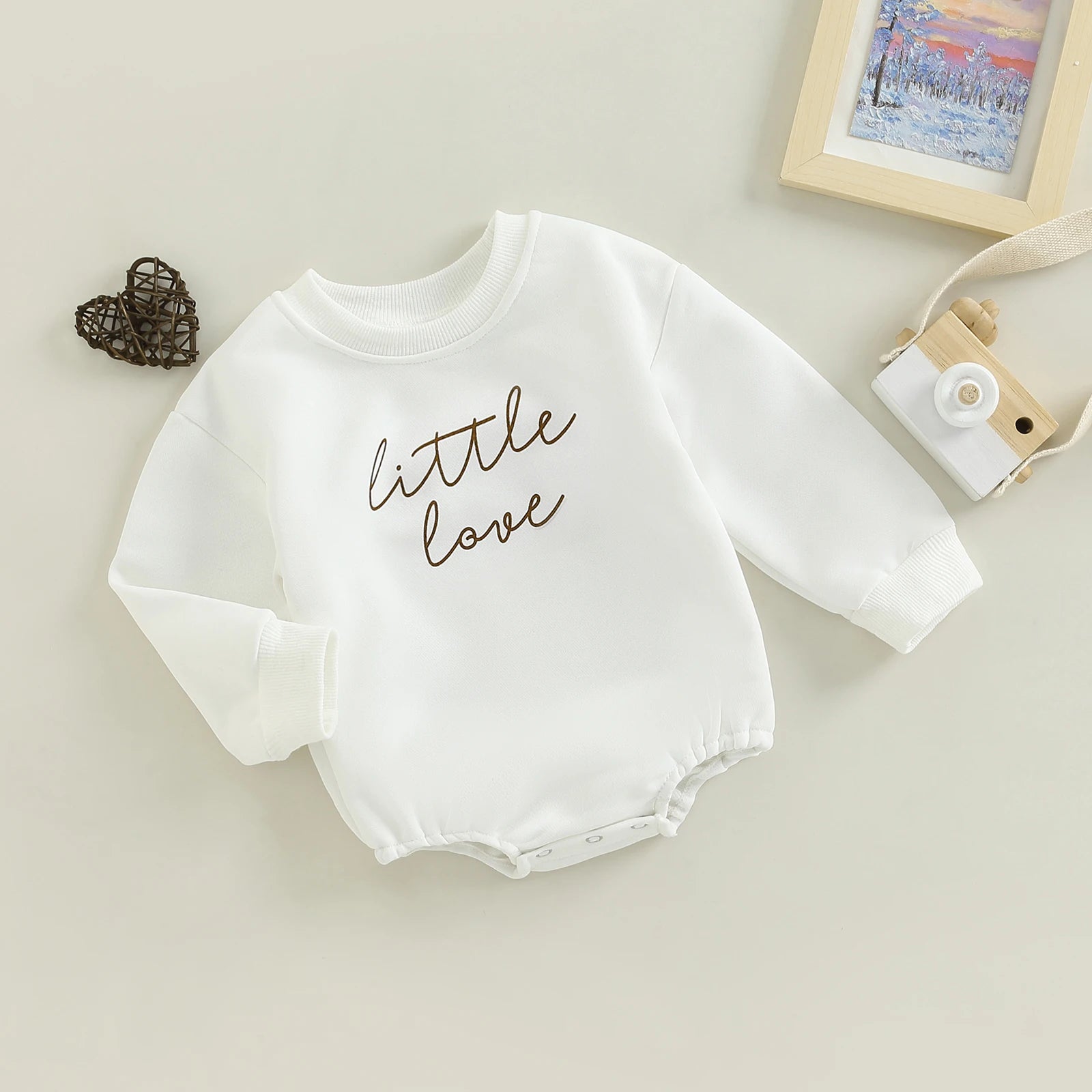 Newborn Infant Baby Girl Boy Autumn Bodysuit