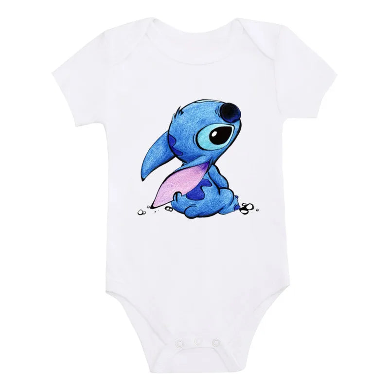 Cotton Newborn Baby Cute Disney Lilo & Stitch Bodysuit