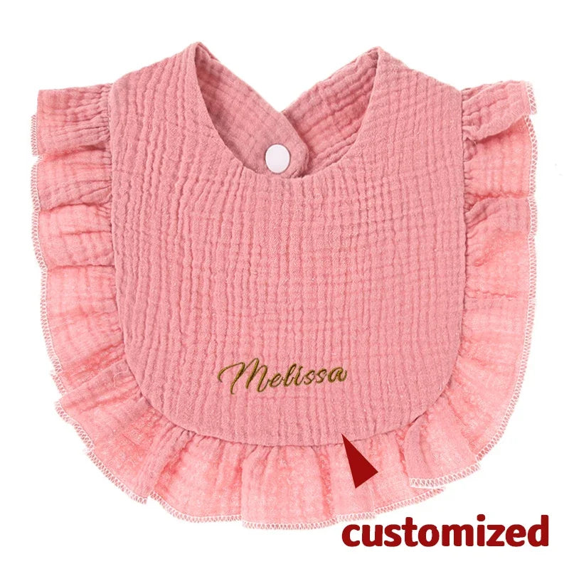 Baby Comforter Bibs Lace Cotton Newborn Accessories