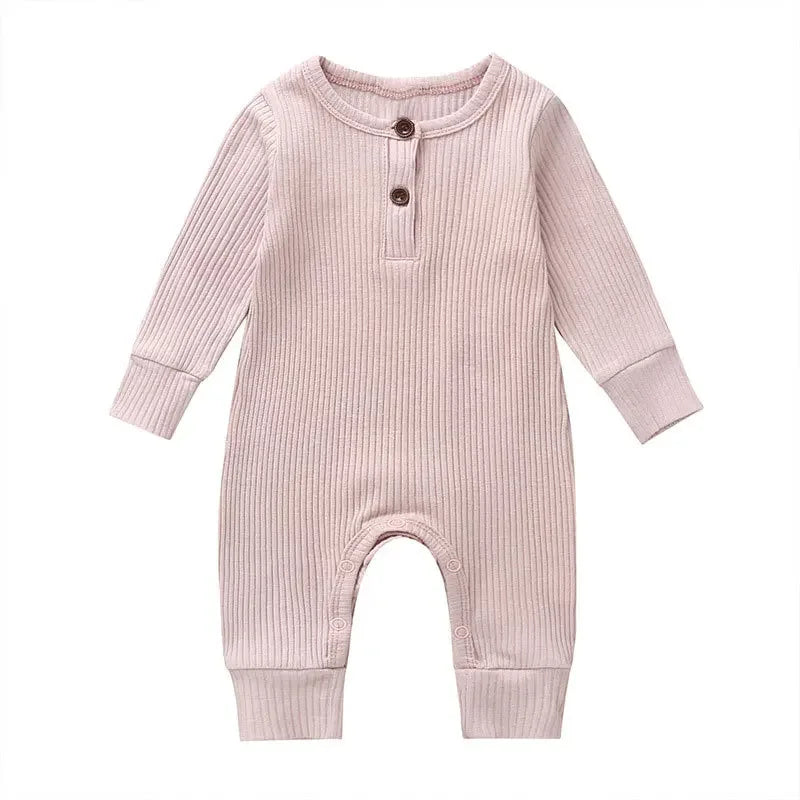 Baby Boys Girls Overalls Cotton Long Sleeve Jumpsuit