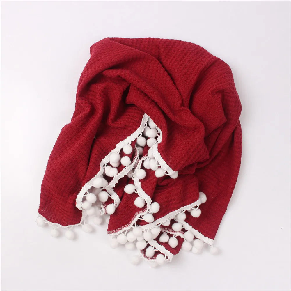 Cotton Muslin Swaddle Blankets for Newborn Baby Tassel Receiving Blanket New Born Swaddle Wrap Infant Sleeping Quilt Cover 90x90