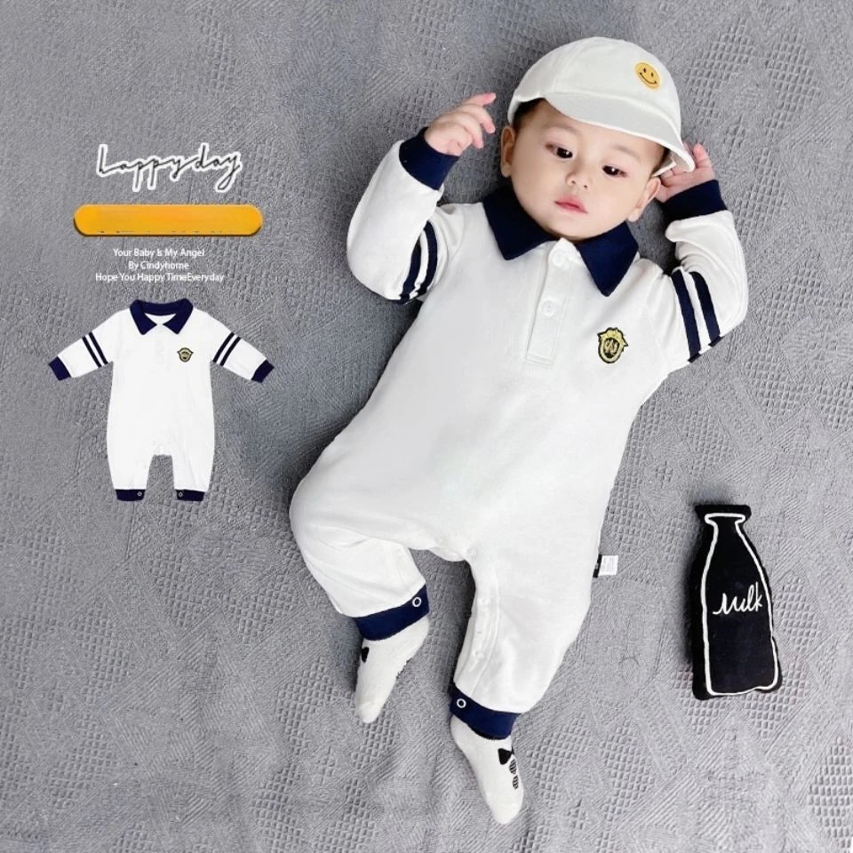 Cotton Newborn Baby Boy Short Sleeve Polo Shirt