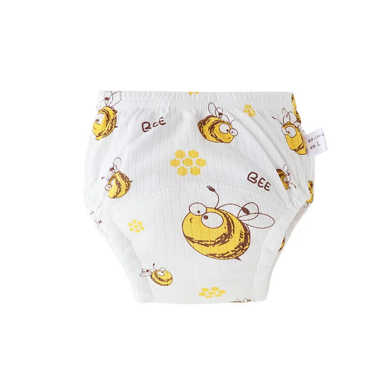 Baby Cotton Diapers Reusable Kids Training Pants Waterproof Underwear Boys Girls Washable Toilet Pants Nappy Changing Panties