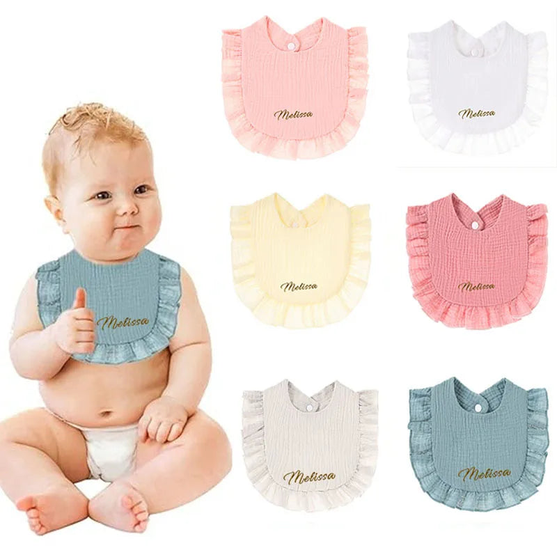 Baby Comforter Bibs Lace Cotton Newborn Accessories