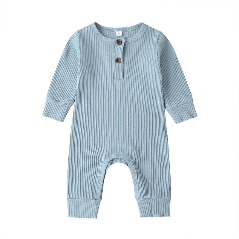 Baby Boys Girls Overalls Cotton Long Sleeve Jumpsuit