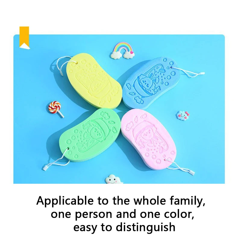Bath Sponge Soft Shower Brush Body Exfoliating Dead Skin Removal Body Scrubber Kids Baby Skin Cleaner Tools Bathing Accessories