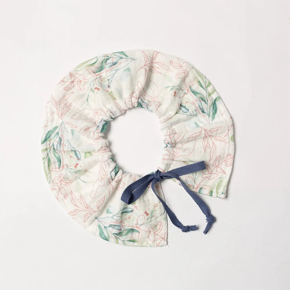 Cotton Gause Baby Bibs Fashion bib 360 Flower Newborn Bib Infant Burp Cloths Bandana Scarf for Kid Girl Boy Feeding Saliva Towel