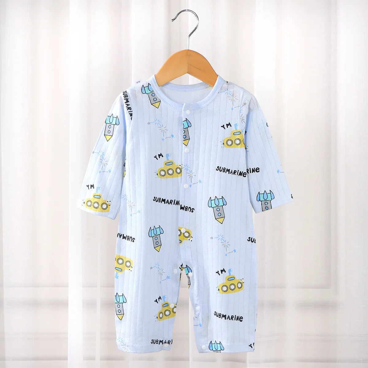 Baby Cotton Long-sleeved Sleepwear Clothing