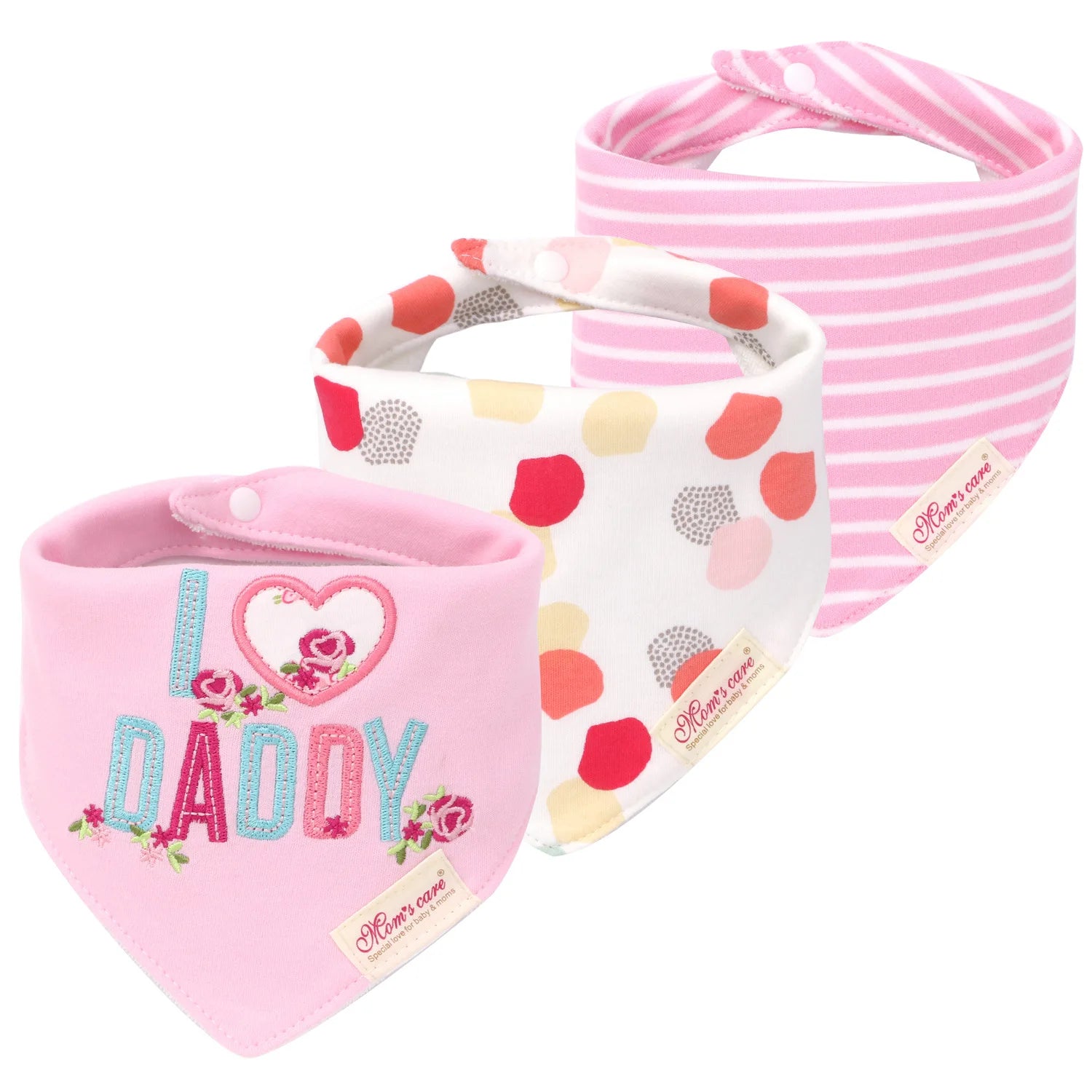 Cotton Cartoon Baby Bibs 3pcs Bandana Set Saliva Towel