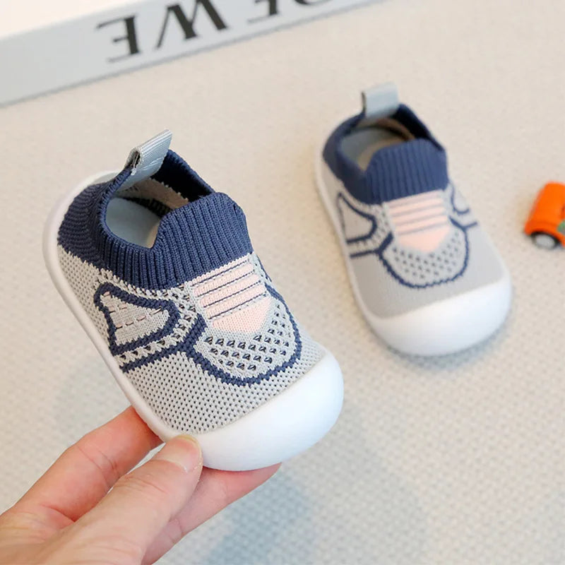 Baby Flat Toddler Shoes First Non-slip Cute Cotton Shoes