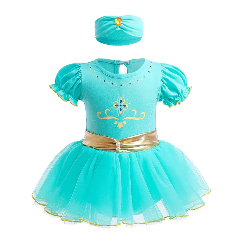 Newborn Baby 2PCS Clothes+Headgear Snow White Mermaid Costumes