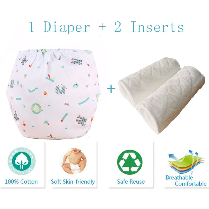 Baby Diaper Reusable Cloth Diaper Cove Adjustalbe Baby Nappies Waterproof Newborn Cloth Diapers Pocket