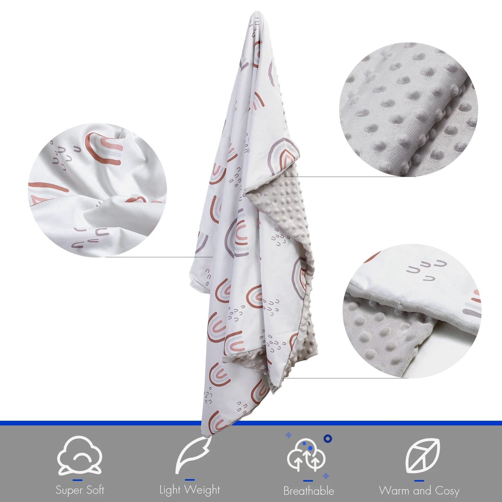 Baby Blankets Unisex Newborn Thick Super Soft