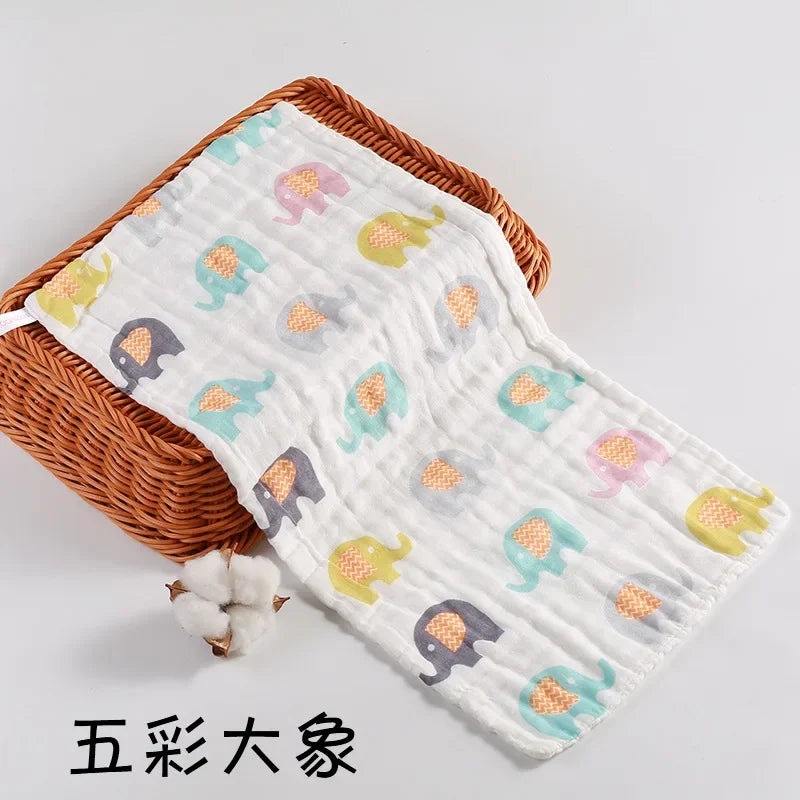 Baby Saliva Towel, 6-layer Gauze Square Towel, Pure Cotton Baby Handkerchief, Newborn Bath Towel, Facial Towel burp cloth