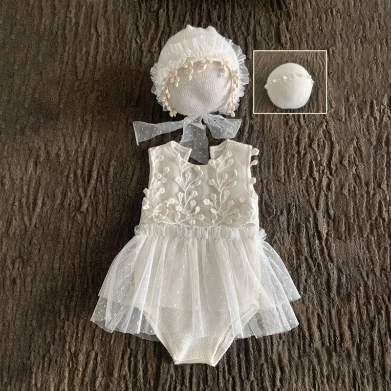 Baby Girl Lace Dress Infant Toddler Headdress