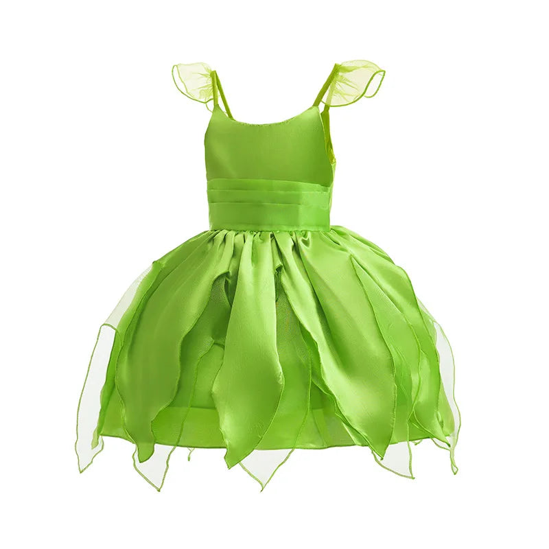 Fairy Costume for Girls Princess Tinker Bell Elf Wings Headband