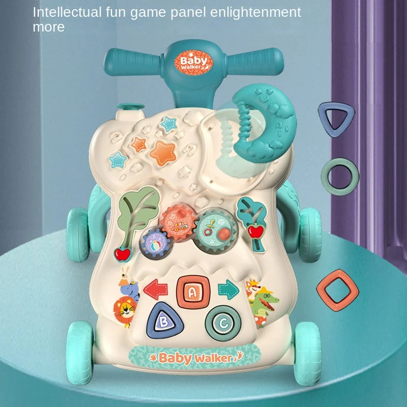 Three-In-One Walker With Music Toy Anti-Rollover