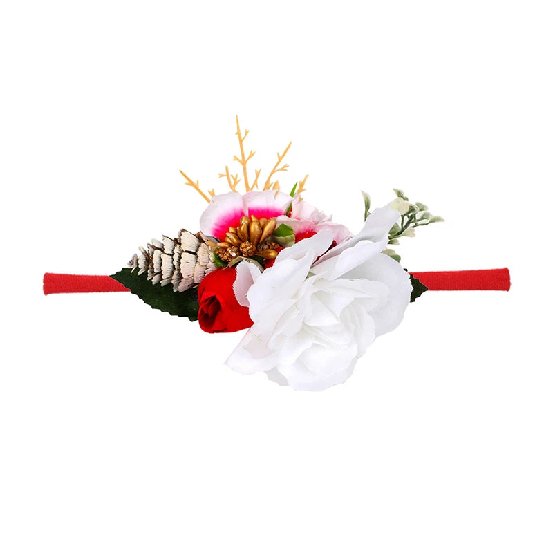 Baby Girl Headband Newborn Elastic Flower Toddler Hair Band Kids Headwear Nylon Girls Soft Hairbands Children Hair Accessories