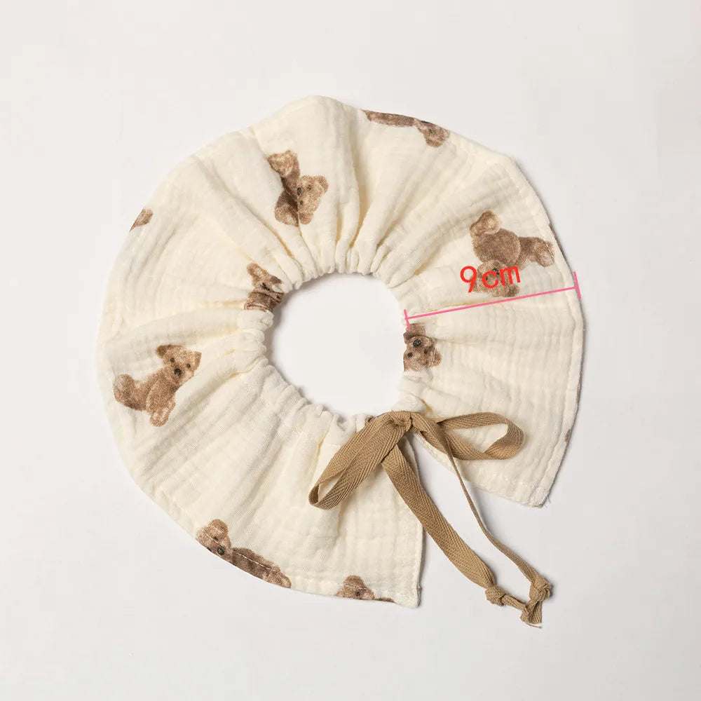 Cotton Gause Baby Bibs Fashion bib 360 Flower Newborn Bib Infant Burp Cloths Bandana Scarf for Kid Girl Boy Feeding Saliva Towel