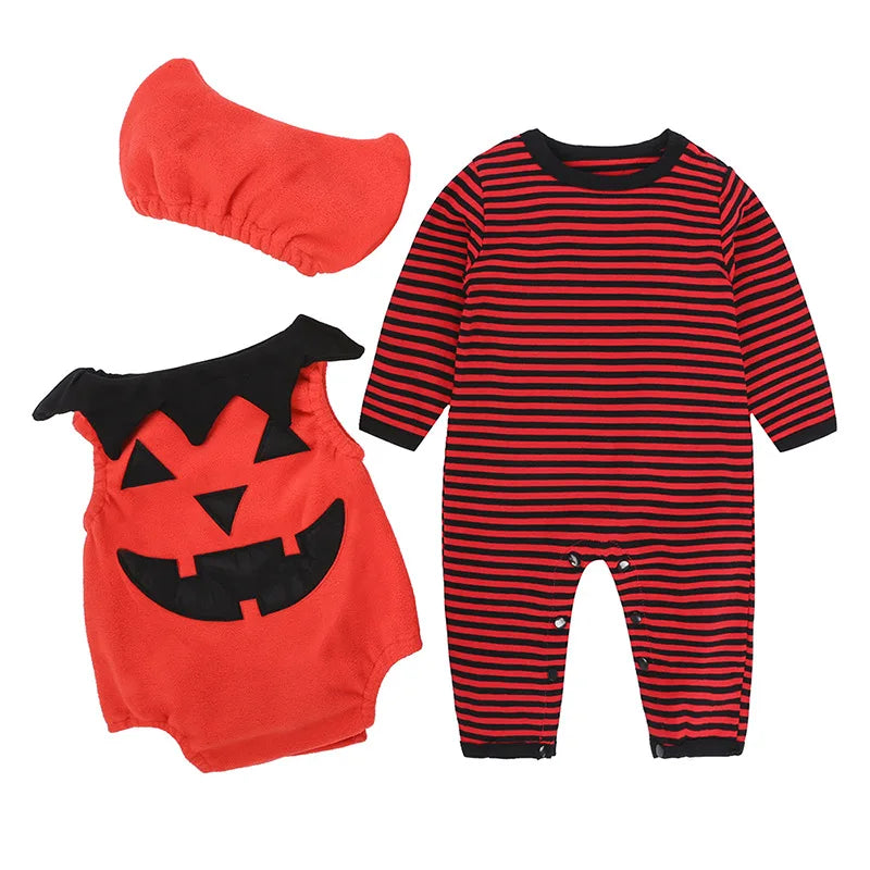 Halloween Costumes Baby Pumpkin Jumpsuit 0-3T