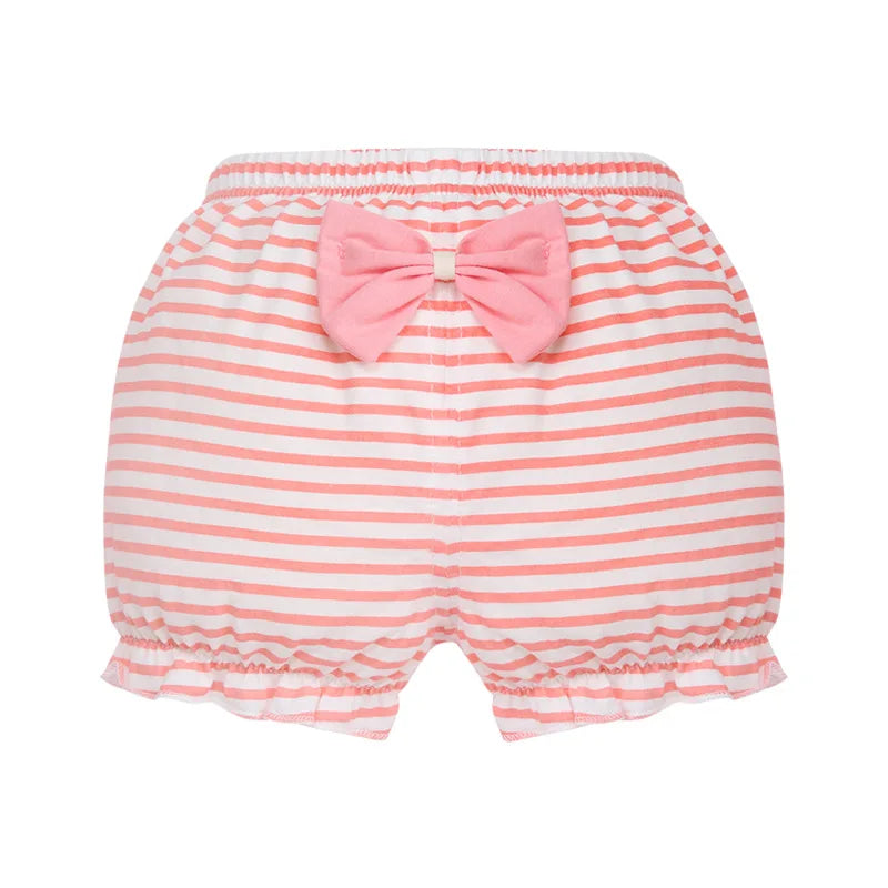 Clearance 100%Cotton Baby Underpants Kids Girl Infant Fashion Stripe Bow Panties For Children High-Quality Shorts Gifts