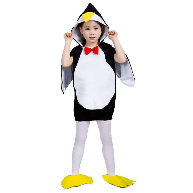 Penguin Costume For Baby Hooded Top+Shoes Set