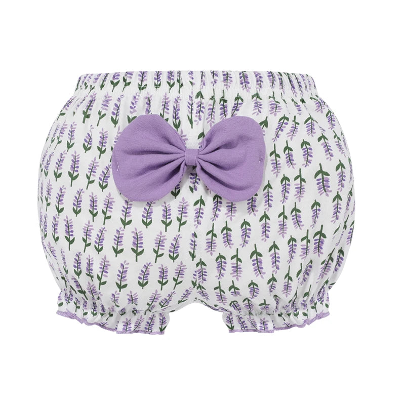 Clearance 100%Cotton Baby Underpants Kids Girl Infant Fashion Stripe Bow Panties For Children High-Quality Shorts Gifts