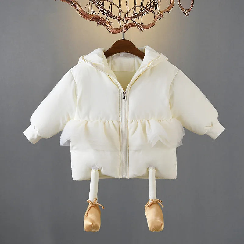 New Kids Down Jacket For Girls Boys Coat Waterproof Winter New Child Shiny Hooded Outwear Snowsuit Thick Down Coat Clothes