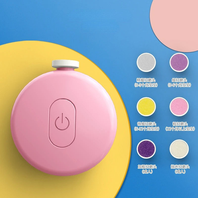 Baby Electric Nail Trimmer Kid Nail Polisher Tool Baby Care Kit Manicure Set Easy To Trim Nail Filer Clippers Cutter For Newborn