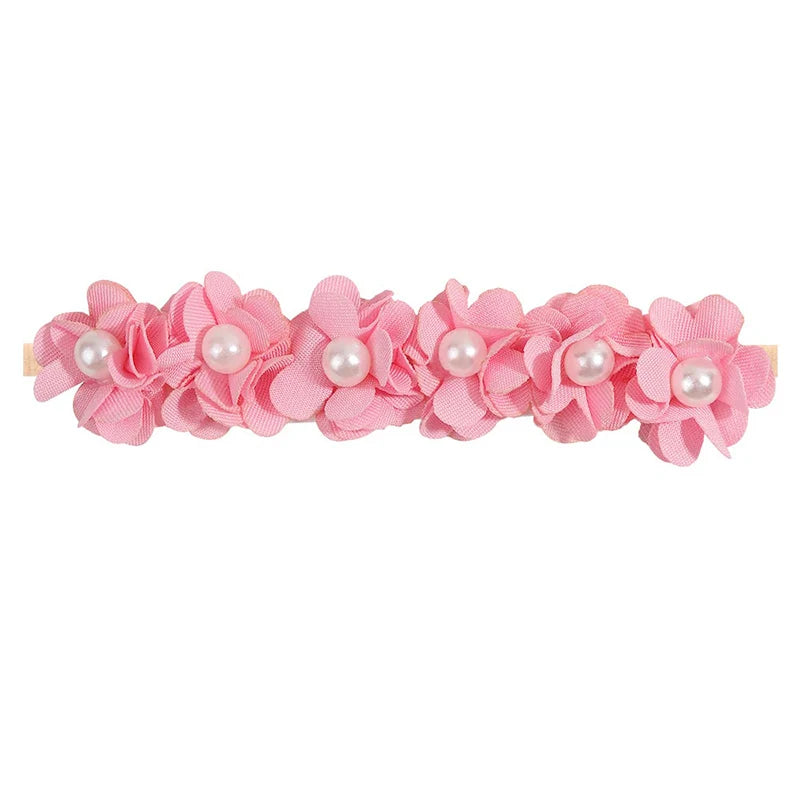 Baby Girl Headband Newborn Elastic Flower Toddler Hair Band Kids Headwear Nylon Girls Soft Hairbands Children Hair Accessories