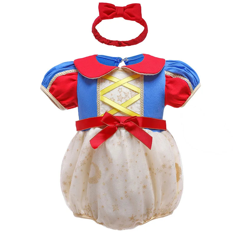 Newborn Baby 2PCS Clothes+Headgear Snow White Mermaid Costumes