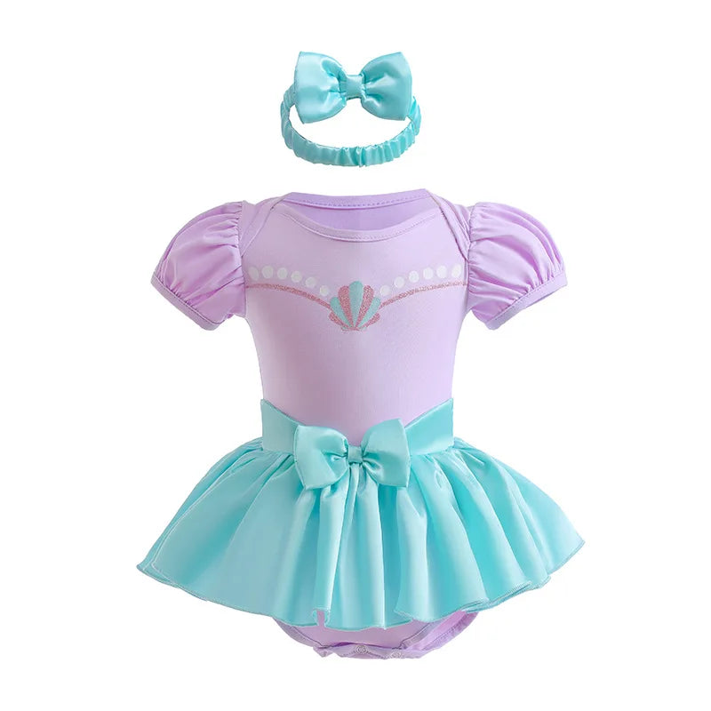 Baby Disney Mermaid Snow White Elsa Cinderella Costume
