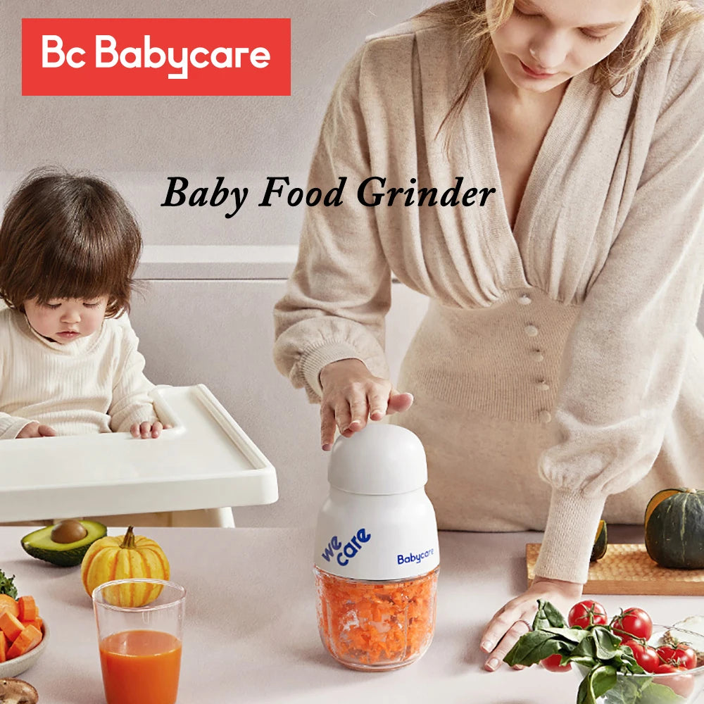 BC Babycare Mini Baby Feeding Food Maker Supplement Meat Grinder Vegetable Fruit Chopper Crusher Newborn Food Blenders Processor