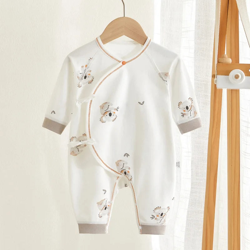 Spring Baby Boys and Girls Comfortable Cotton Bodysuit Boneless