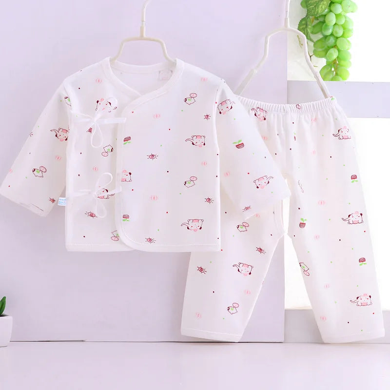 Cotton Tops+Pant 2Pcs Set Soft Underwear