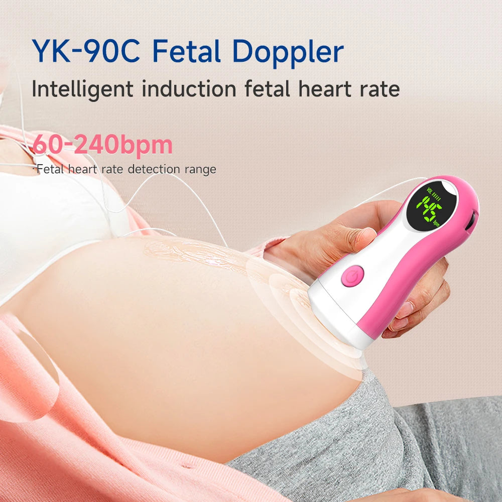 Portable Baby Heart Rate Monitor With Earphone For Pregnant Women
