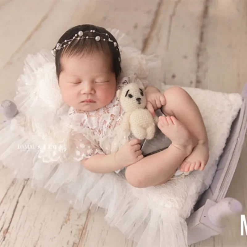 Newborn Photography Props Lace Retro Baby Mattress