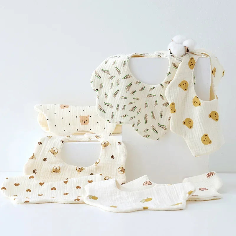 Newborn Baby Bibs Pure Cotton Class A Saliva Towel