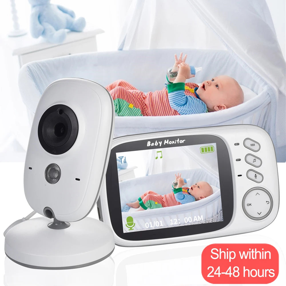 VB603 Baby Monitor With Camera 3.2 inch LCD Electronic Babysitter 2 Way Audio Talk Night Vision Video Nanny Radio Baby Camera