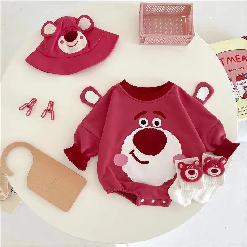 Bear Cute Baby Autumn Costume Cotton Disney Babies Bodysuits