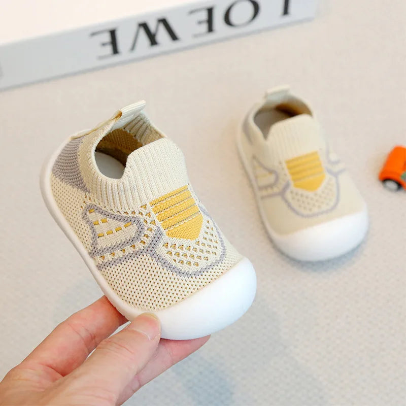 Baby Flat Toddler Shoes First Non-slip Cute Cotton Shoes