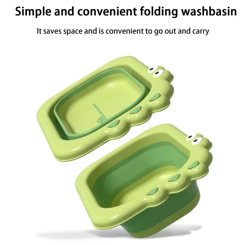 Foldable Washbasin Baby Folding Bath Tub Plastic Folding Basin Bathtub Portable Children Washing Face Foot Shower Thicken Tubs